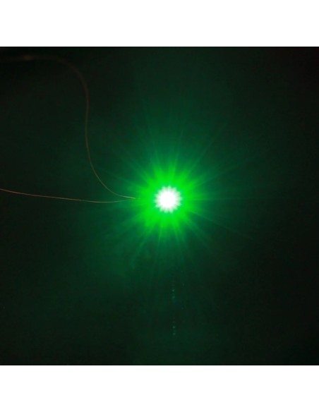MICRO LED CABLEADO SMD402 VERDE 1,00x0,50mm + Resistencia x 5u