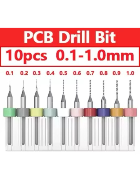 SET 10 MINI BROCAS 0,1 A 1,0 mm
