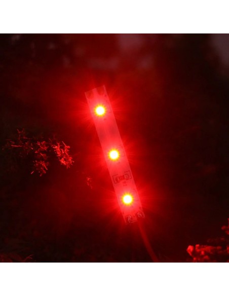 TIRA LED FLEXIBLE AUTOADHESIVA c/CABLES ROJO 5cm x 5u