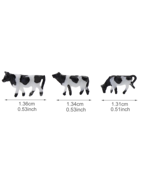 N VACAS BLANCO/NEGRO x 12u