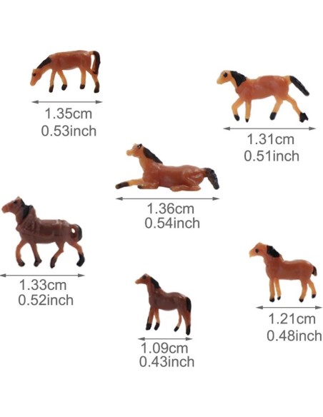 N CABALLOS MARRONES x 12u