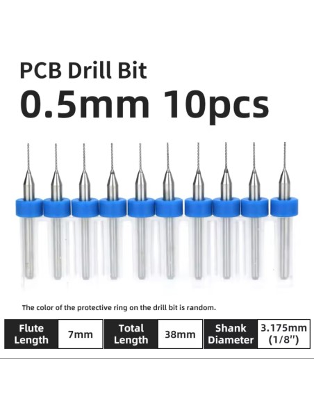 SET 10 MINI BROCAS 0,5 MM
